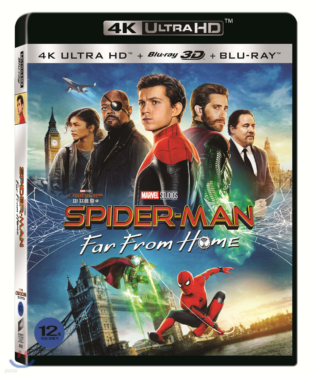 스파이더맨 : 파 프롬 홈 (3Disc 4K UHD + 3D + 2D) : 블루레이