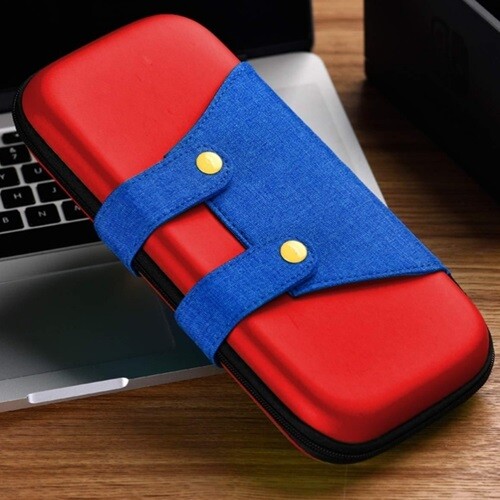 닌텐도 스위치 케이스 파우치 [슈퍼마리오 가방 커버 악세사리 주변기기 마리오 보관 수납]