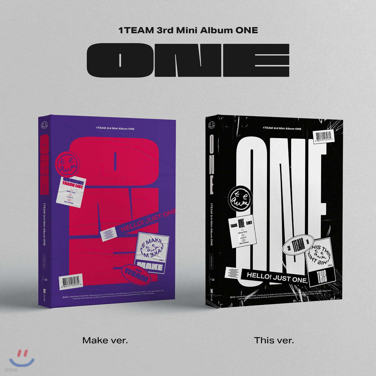 원팀(1TEAM) - 미니앨범 3집 : ONE [SET]