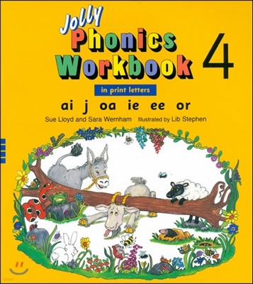 Jolly Phonics Workbook 4 (in print letters)