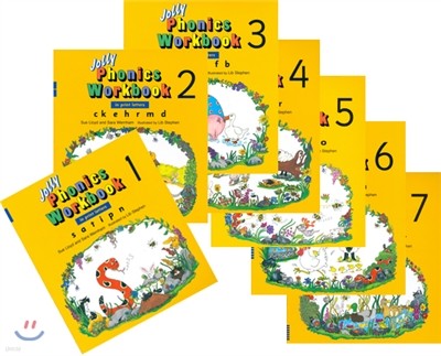 Jolly Phonics Workbook 1-7 Set (in print letters)
