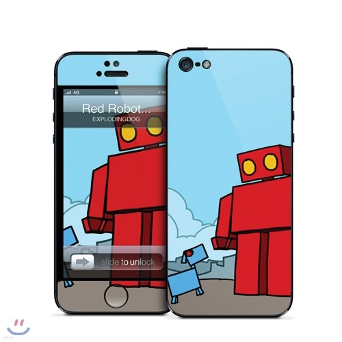 [Gelaskin] 겔라스킨 아이폰5 / RED ROBOT