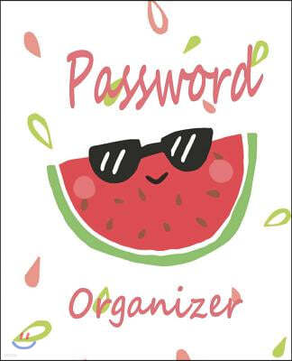 Password organizer: Password keeper book, 7.5x9.25" 120 pages, 2 entries per page, big column to write all necessary in one place. This bo