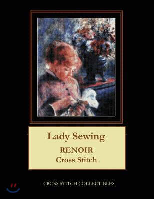 Lady Sewing: Renoir Cross Stitch Pattern