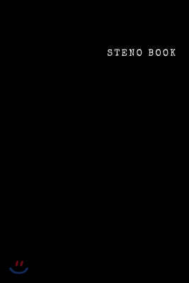 Steno Book: Steno pad, 6" x 9", Gregg Rule, White Paper, 100 Pages