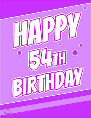 Createspace Independent Publishing Platform Happy 54th Birthday: Better Than a Birthday Card! Large Print Discreet Internet Website Username and Password Journal or Organizer in Poppi
