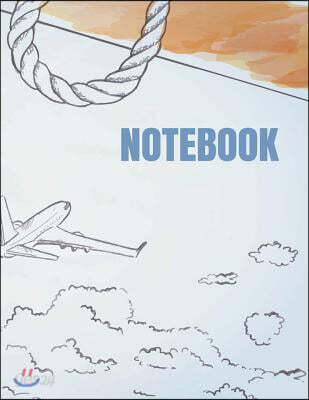 Notebook: sky high cover (8.5 x 11) inches 110 pages, Blank Unlined Paper for Sketching, Drawing, Whiting, Journaling & Doodling