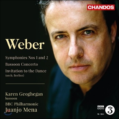 Juanjo Mena / Karen Geoghegan : ټ ְ,  1-2 (Weber: Symphony, Bassoon Concerto)