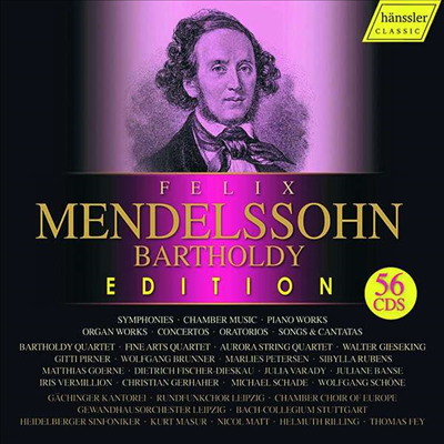 2019 한슬러 멘델스존 에디션 (Mendelssohn Bartholdy Edition 2019) (56CD Boxset) - 여러 아티스트