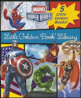 Marvel Super Heroes Little Golden Book Library: 5-Book Boxed Set: Spider-Man, Hulk, Iron Man, Captain America, the Avengers