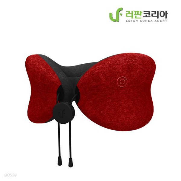 러판 목베개 레드 휴대용 마사지