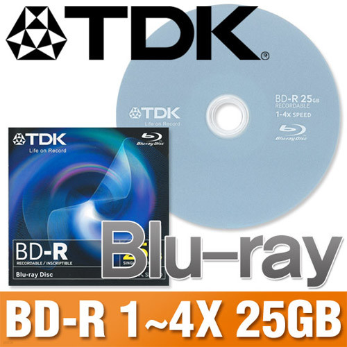 TDK BD-R 4X 135min 25GB 1P CASE 5