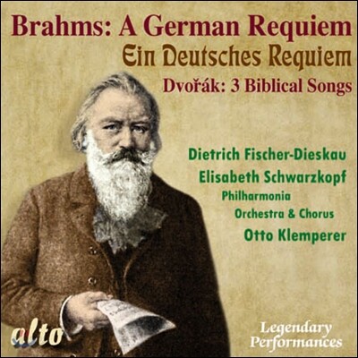 Otto Klemperer 브람스 : 독일 레퀴엠 / 드보르작 : 세 개의 성경 노래 (Brahms : A German Requiem / Dvorak : 3 Biblical Songs)