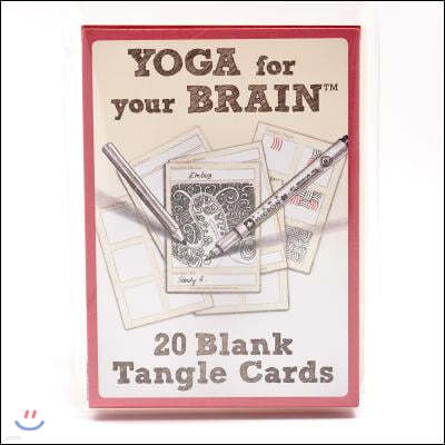 Yoga for Your Brain - 20 Blank Tangle Cards