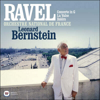 Leonard Bernstein — Leonard Bernstein 라벨: 피아노 협주곡, 라발스, 볼레로 (Ravel: Piano Concerto, La Valse, Bolero) 앨범 커버