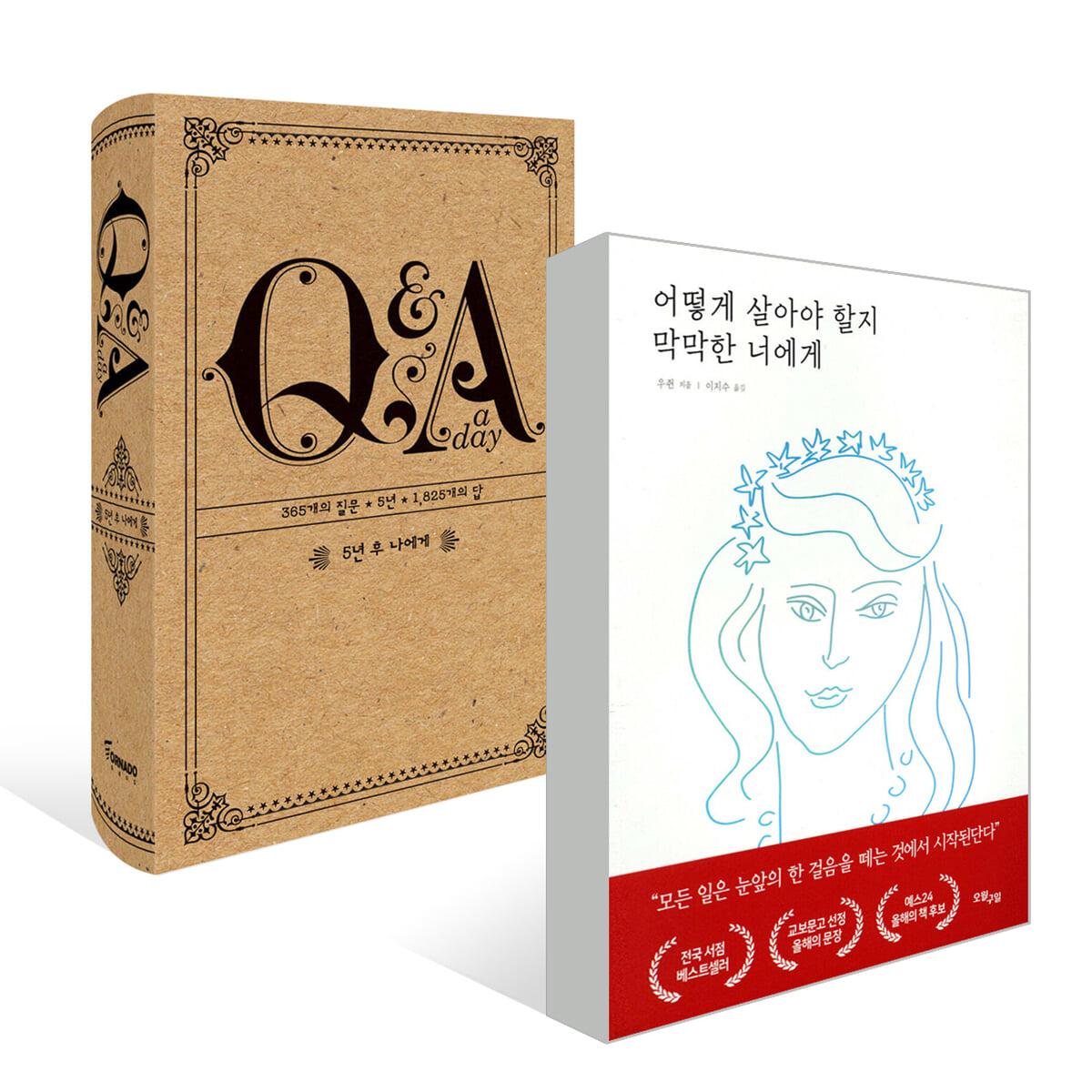 5년 후 나에게 Q&amp;A a day + 어떻게 살아야 할지 막막한 너에게
