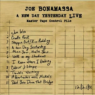 Joe Bonamassa — A New Day Yesterday Live 앨범 커버