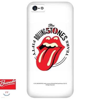 [5] Ѹ潺 THE ROLLING STONES 50th anniversary logo white ٵ BRAVADO  ̽