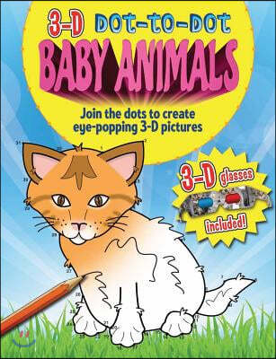 3-D Dot-to-Dot Baby Animals