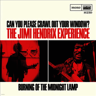 Jimi Hendrix — Can You Please Crawl Out Your Window?/Burning Of The Midnight Lamp (7" Single) 앨범 커버