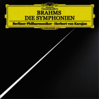 Herbert von Karajan — 브람스: 교향곡 1 - 4번 (Brahms: Complete Symphonies Nos.1 - 4) - Herbert von Karajan 앨범 커버