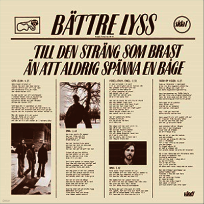 Battre Lyss — Till Den Strang Som Brast... 앨범 커버