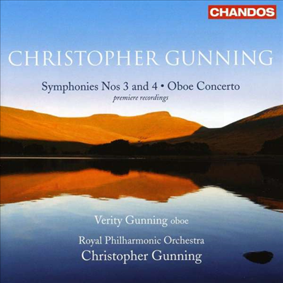 ũ Ŵ:  3, 4 &  ְ (Gunning: Symphonies Nos3, 4 & Oboe Concerto) (CD) - Christopher Gunning