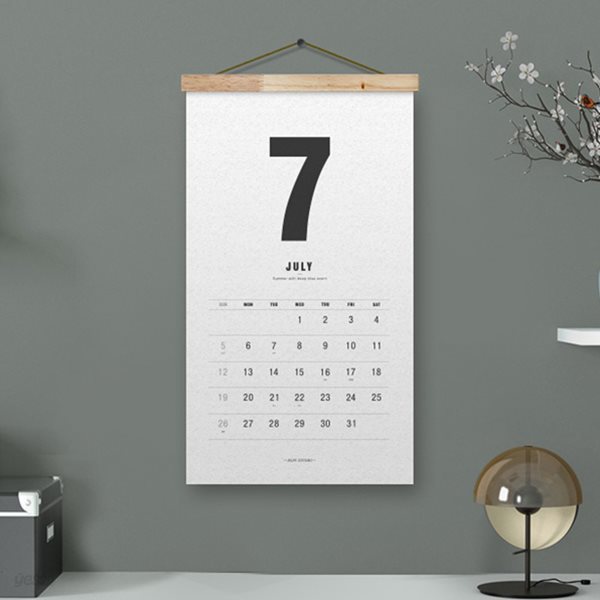 2020 MODERN WALL CALENDAR - Wood