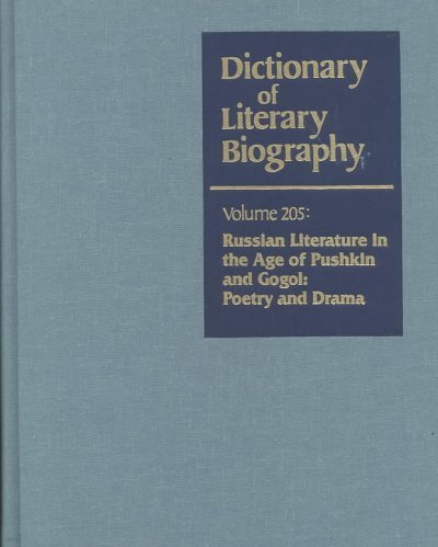 Dlb 205: Russian Literature Inthe Age of Puskkin and Gogol: Poetry and Drama