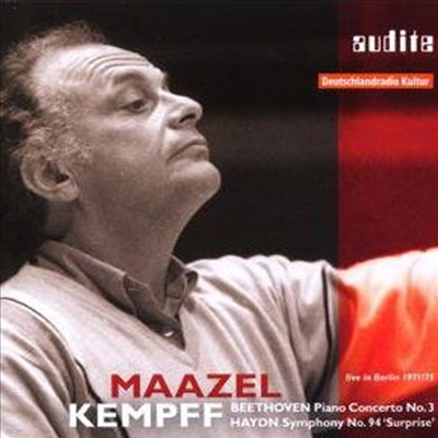 베토벤 : 피아노 협주곡 3번 & 하이든 : 교향곡 94번 '놀람'(Beethoven : Piano Concerto No.3)(CD) - Wilhelm Kempff