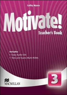 Motivate! Level 3 Teacher's Book + Class Audio + Test Pack