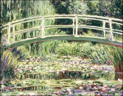 Monet Waterlily Garden Keepsake Box