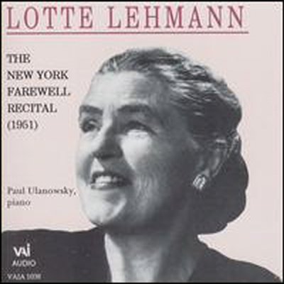   -   , 1951 (Lotte Lehmann - New York Farewell Recital, 1951)(CD) - Lotte Lehmann