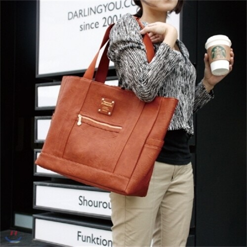 [모노폴리]OFFICE Leather Shopper Bag(가죽 쇼퍼백)