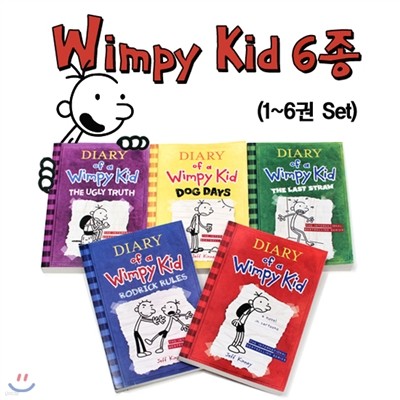 Diary of a Wimpy Kid Book 1~6 Set (Paperback(6))(International Edition)