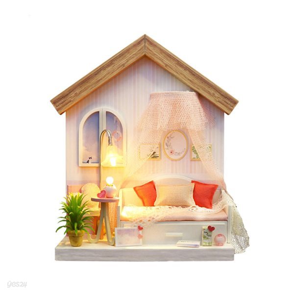 DIY 미니어처 싱글하우스 - 핑크 침실