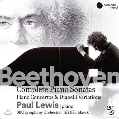 Paul Lewis 베토벤: 피아노 소나타 전곡, 피아노 협주곡 전곡, 디아벨리 변주곡