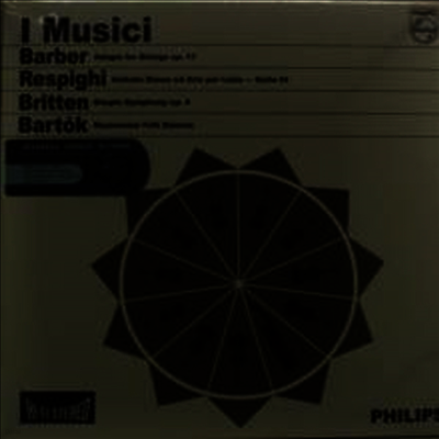 I Musici — 이 무지치 합주단 - 바버: 현을 위한 아다지오, 레스피기: 고대 무곡과 아리아, 브리튼: 단순 교향곡 (Barber: Adagio for Strings, Respighi: Ancient Dances & Airs, Britten: Simple Symphony) - I Mu 앨범 커버