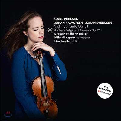 Lisa Jacobs 닐센: 바이올린 협주곡 / 할보르센 / 스벤젠 (Nielsen: Violin Concerto)