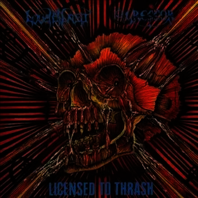 Agressor,Loudblast — Licensed To Thrash 앨범 커버