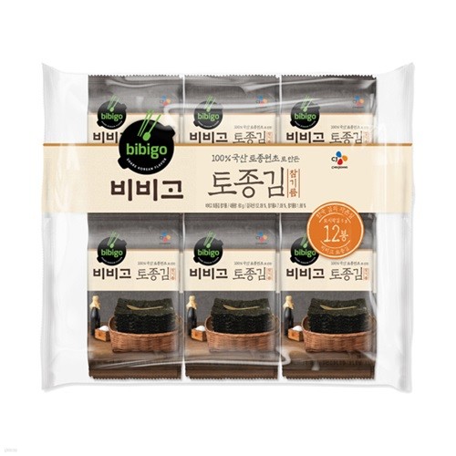 비비고 토종김 참기름 5g x 12