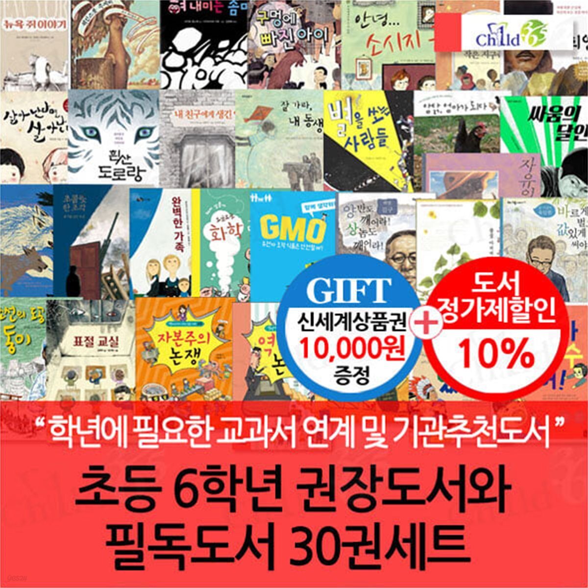 6학년 학급문고권장도서와 필독도서 30권 세트 - 예스24