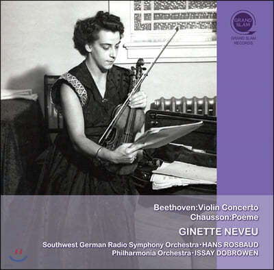 Ginette Neveu 亥: ̿ø ְ / :  (Beethoven: Violin Concerto / Chausson: Poeme)