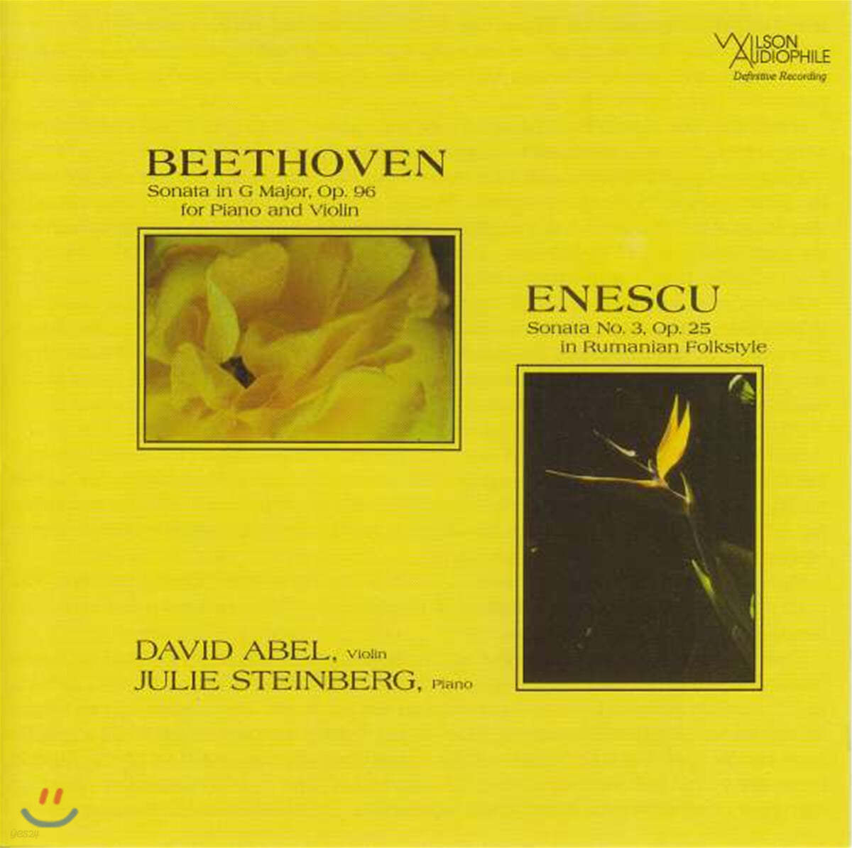 David Abel / Julie Steinberg 베토벤: 바이올린 소나타 / 에네스쿠: 소나타 3번