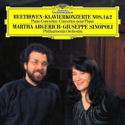 Martha Argerich — 베토벤: 피아노 협주곡 1 & 2번 (Beethoven: Piano Concertos Nos.1 & 2) - Martha Argerich 앨범 커버
