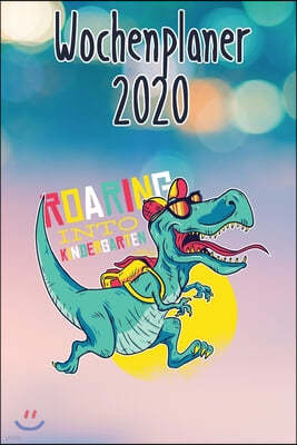 Wochenplaner 2020: Jahreskalender - Wochenkalender - Dinosaurier - Ferientermine und Feiertage in Deutschland