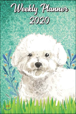 Weekly Planner 2020: Bichon Frise 2020 Weekly Calendar with Room for Notes. Perfect Gift for Pet and Dog Owners.