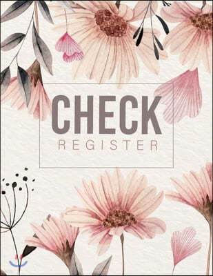 Check Register: Check Log Book Debit Card Register and Deposits Personal Checking Account Balance Transaction