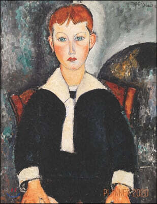 Amedeo Modigliani Monthly Planner 2020: Young Boy in Sailor Suit Daily Organizer (12 Months) Colorful Modern Art Painting For Family Use, Office Work,