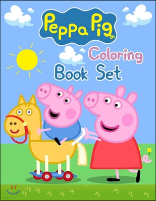 Peppa Pig Coloring Book Set: Peppa Pig Coloring Book Set, Peppa Pig Coloring Book, Peppa Pig Coloring Books For Kids Ages 2-4. 25 Pages - 8.5" x 11